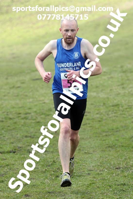 Masters men 2021 NECAA Cross Country Relays, Thornley Farm, Peterlee, Saturday, April 10th. Photo: David T. Hewitson/Sports for All Pics